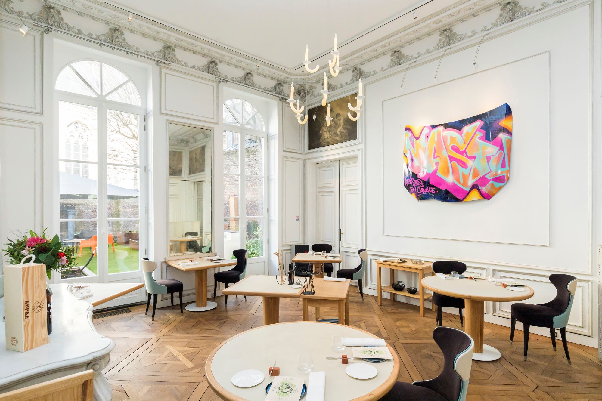Art dans la salle à manger. Clarance Hôtel Image